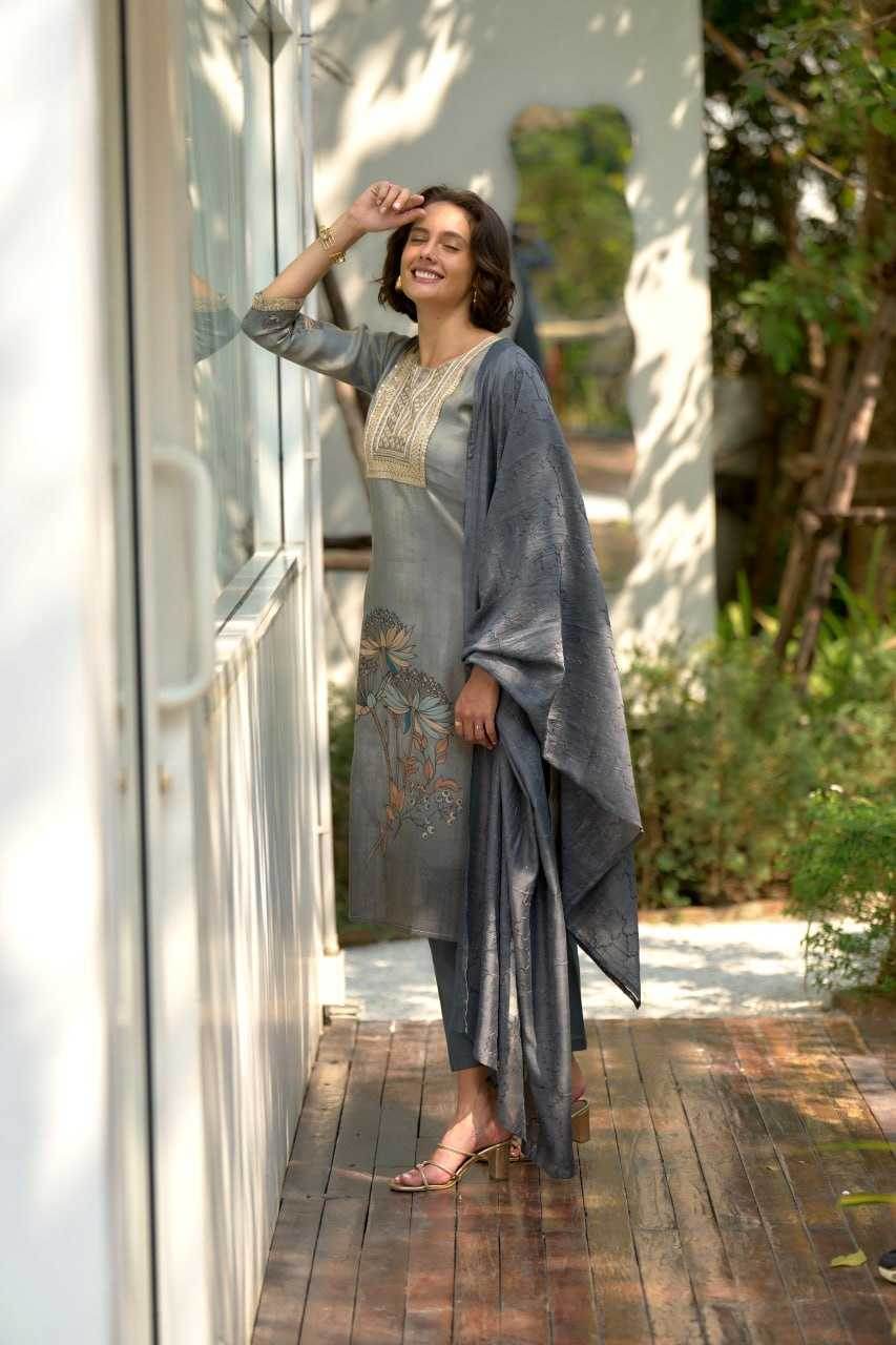 Tissue Embroidered Kurtis - MYLUXURY LANE ENTERPRISE